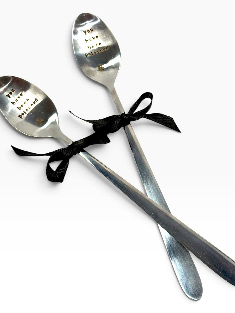 👻🎃 “You Have Been Poisoned” Stamped Spoons | Halloween Gift 👻🎃